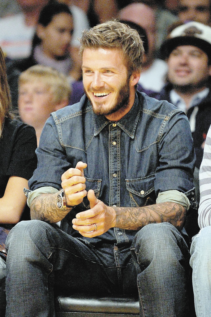 Medio millón por la huella de Beckham
