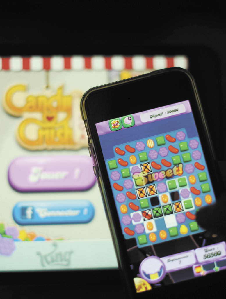 Deliciosos caramelos en su móvil