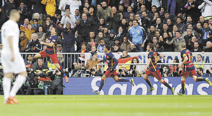 Barcelona goleó al Real Madrid en el clásico