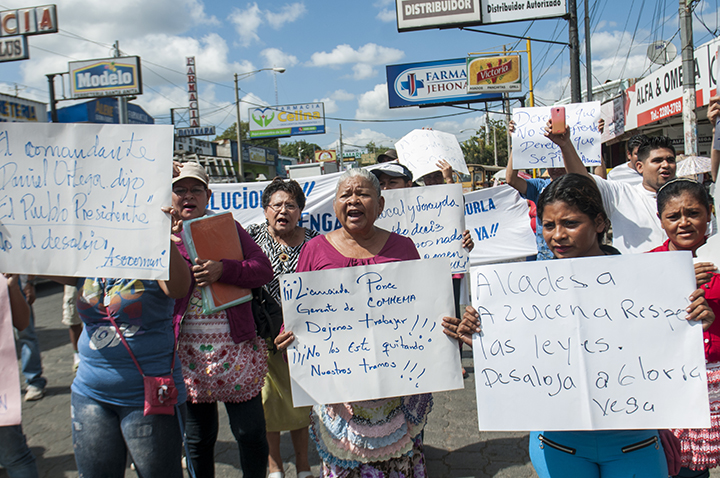 Protesta por desalojo