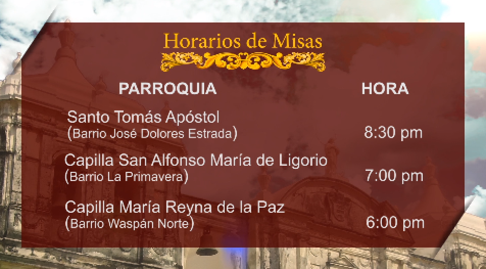Horario de misas para el 24 de diciembre en la Arquidiócesis de Managua La Prensa