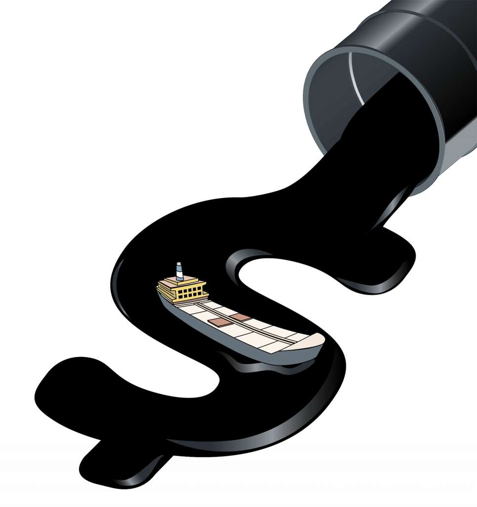 Exceso de petróleo beneficia  a buques