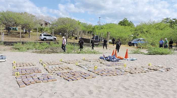 Incautan 500 kilos de droga en Nicaragua