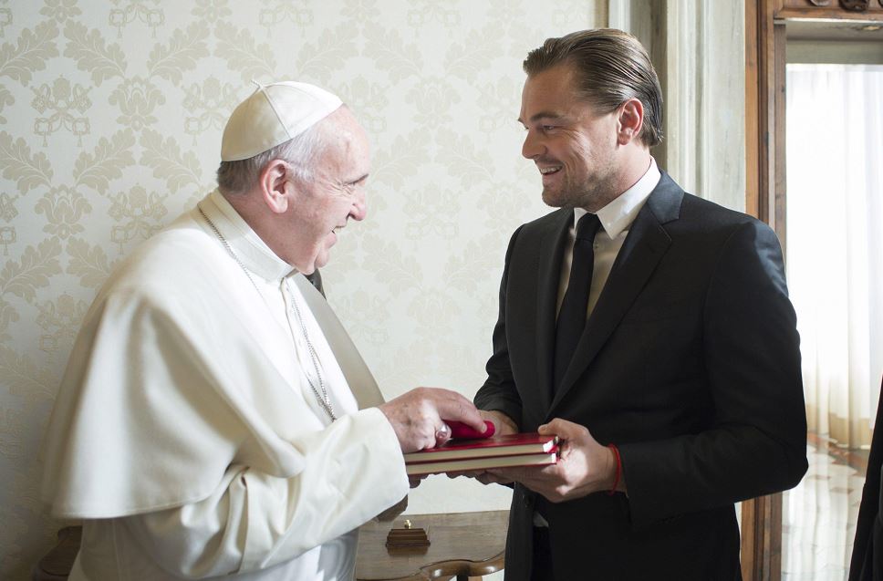 Papa Francisco se reúne con el actor Leonardo DiCaprio