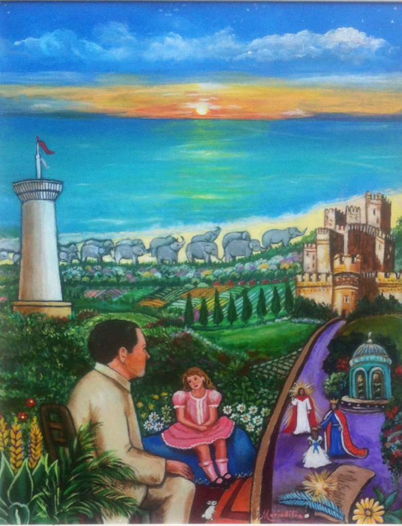 Maríadilia Martínez pinta los versos de Rubén Darío como un homenaje al Centenario de su muerte