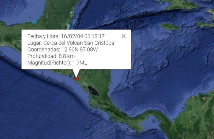 Sismos cerca del volcán San Cristóbal alarman a pobladores