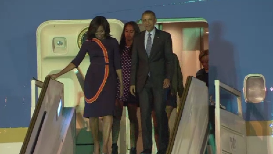 Obama llega a Argentina