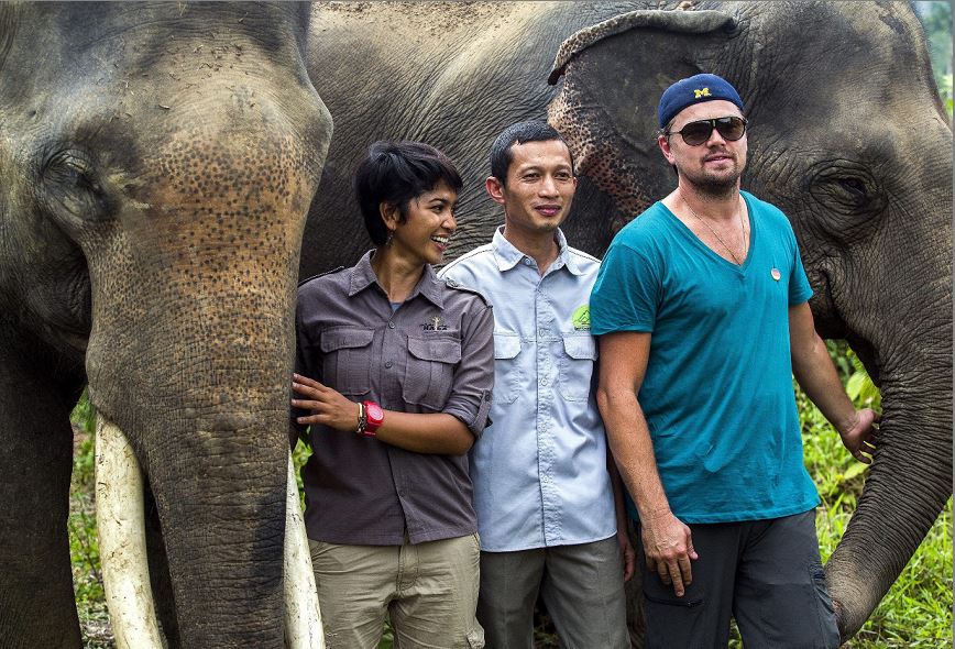 Leonardo DiCaprio de visita en Indonesia