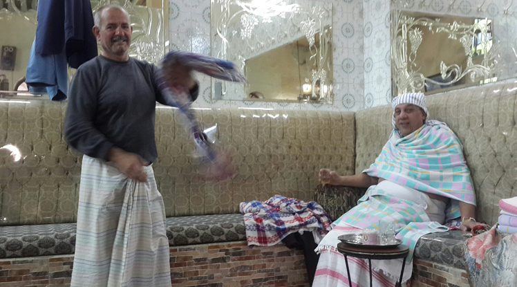 Baños árabes, un oasis de relajación en medio de la guerra en Siria