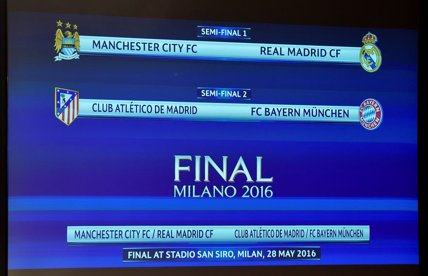 City-Madrid y Atlético-Bayern, choques de semis en Champions