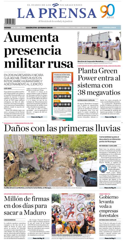 Portada 29/4/2016