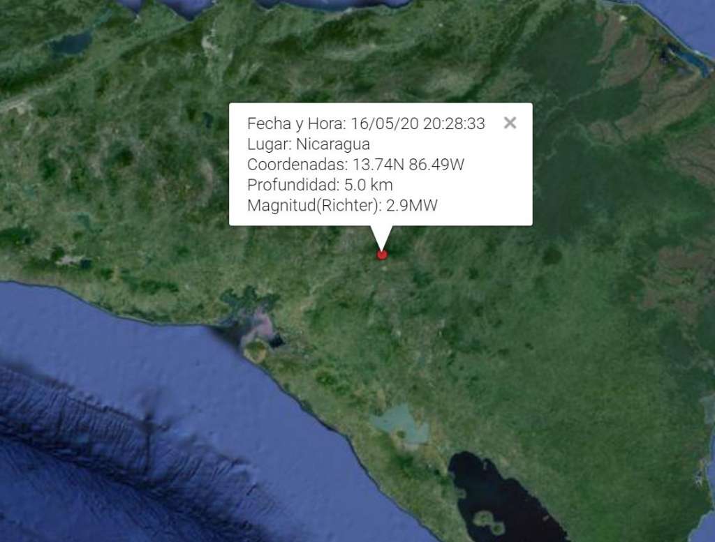 Sismo alarma a Ocotal