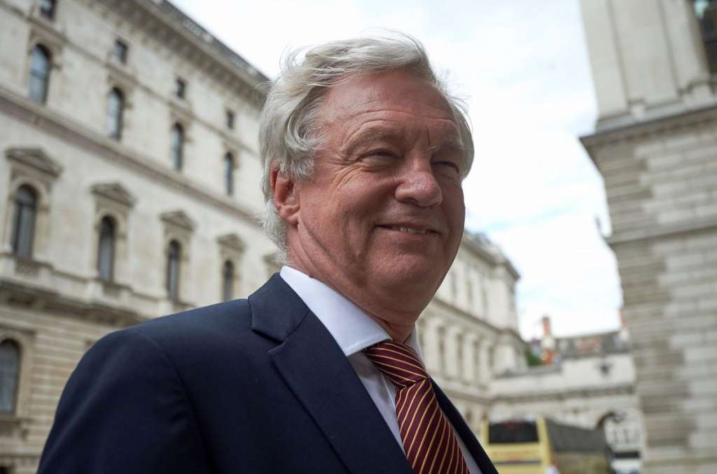 David Davis, secretario del "Brexit" en el Reino Unido. LA PRENSA/AFP/Niklas HALLE'N