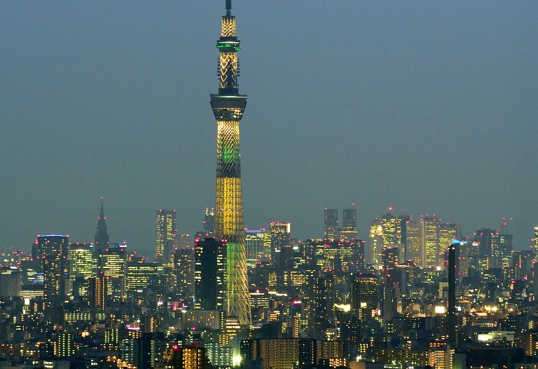 Tokio ilumina su torre más alta con los colores de Brasil en honor a Río 2016