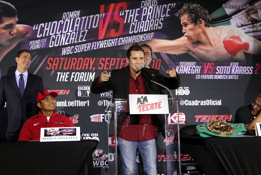 Carlos Cuadras: «Voy a cachetear a Chocolatito»