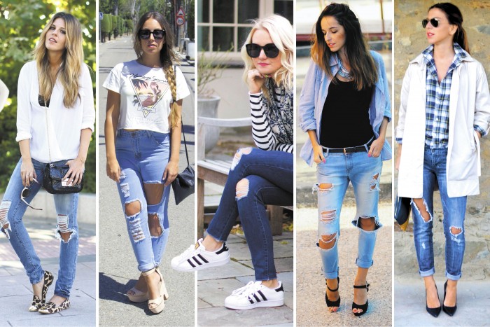 Jeans rotos... boom de moda!