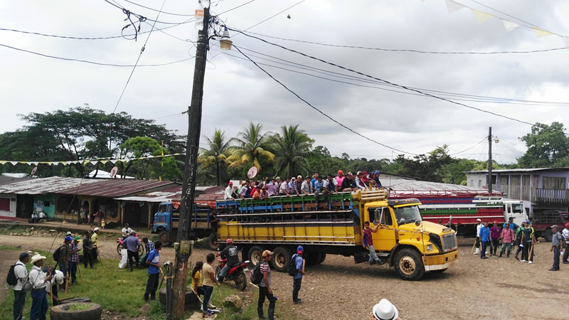 caravana anticanal, canal interoceánico, canal de Nicaragua, marcha contra el canal