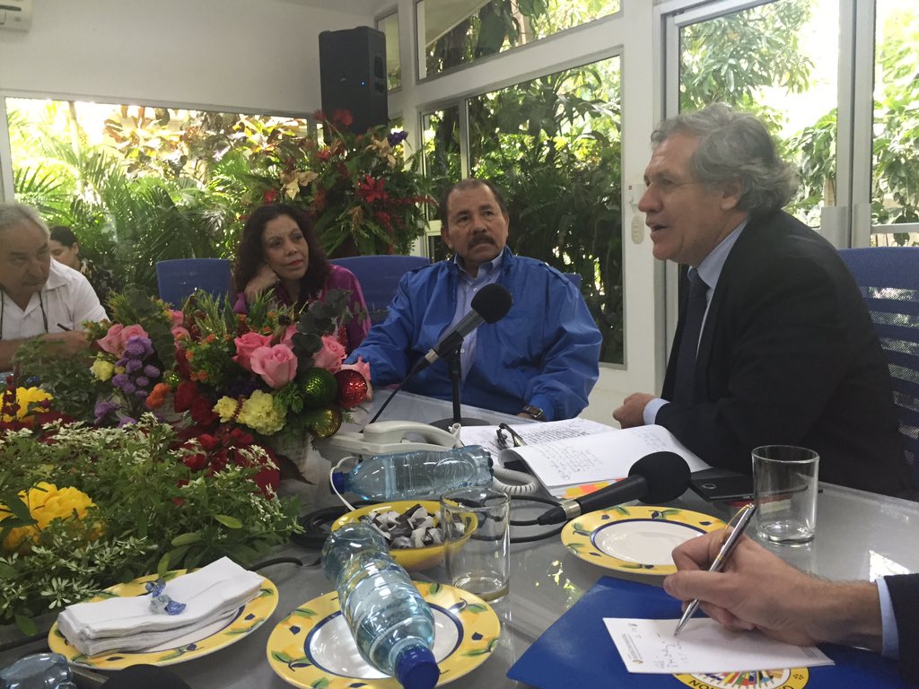 OEA, Luis Almagro, Daniel Ortega