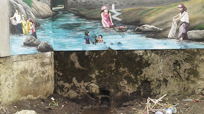 Río El Viejo contaminado